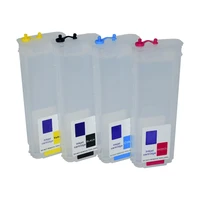 280ml 4 color with permanent chip for hp 10 82 refill ink cartridges for hp designjet 500 500ps 800 800ps printer