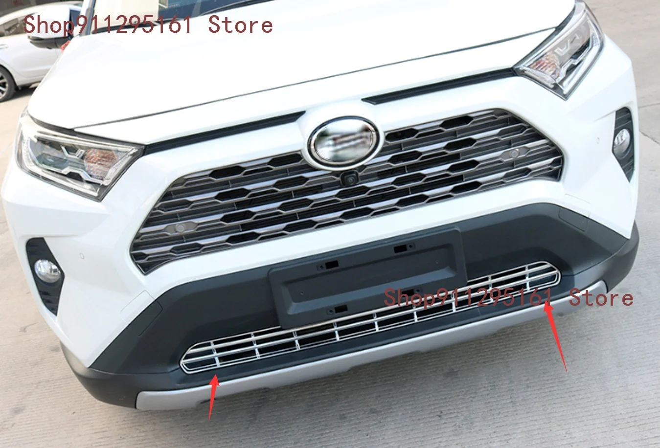 Аксессуары подходят для TOYOTA RAV4 2019 2020 хромированный передний нижний бампер Гриль