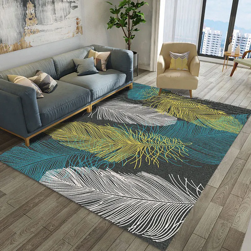 

Nordic Style Rugs And Carpets For Home Living Room Print Geometric Alfombras Dywan Coffee Table Blanket Bedside Mat Kid Play Mat