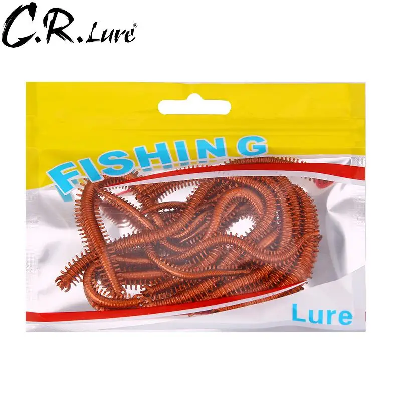 

10 Pcs/bag Bionic Bait Artificial Sea Worms Soft Fishing Bait Realistic Fish Smell Lure Fishing Tackle
