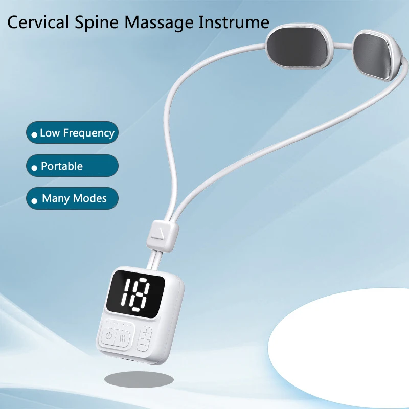 

Electric Facial Massager Cervical Health Care Neck Back Foot Vibrators Massage Gun Scarf Fitness Pain Releif Heating Masajeador