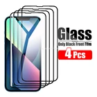 4 шт., Защитное стекло для iPhone SE 2020 7 8 Plus X XS XR