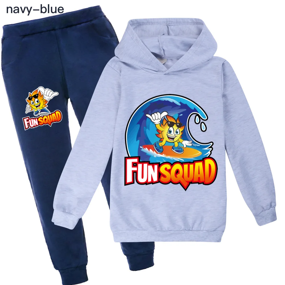 Fun Squad game Girls Clothes Autumn Long Sleeve Shirts + Pants boy Suits Children Clothing Sets Kids Clothes Teen 100cm-170cm