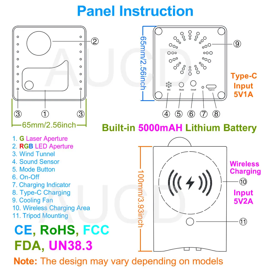 Миниатюрный беспроводной USB RGB проектор СВЕТОДИОДНЫЙ цветной облачный