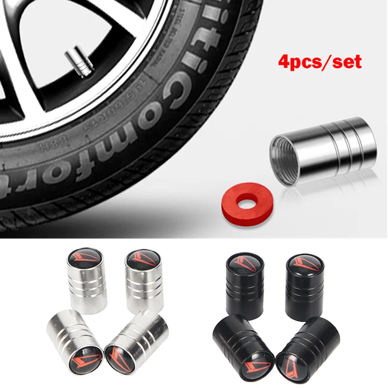 1 комплект Металлические колпачки для клапанов автомобильных шин Daihatsu Terios Sirion Mira