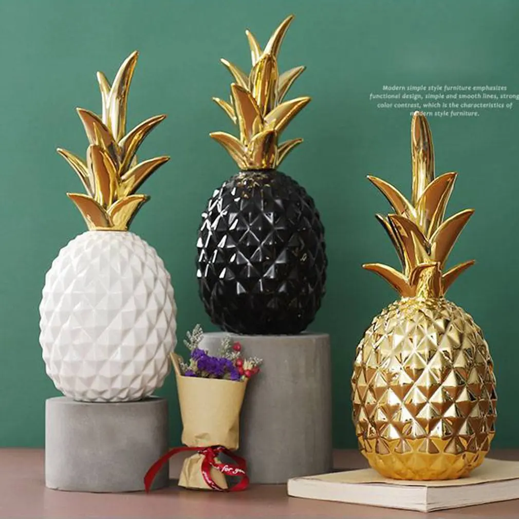 

Nordic Light Luxury Resin Pineapple Creative Home Living Room Porch Model Room Soft Decoration Wedding Gift