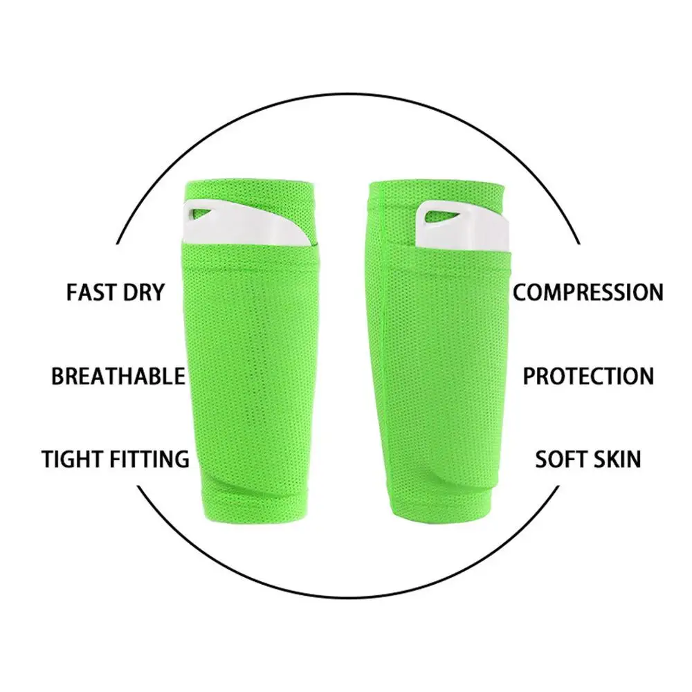 1 Pair Pocket Compression Calf Sleeve Support Sports Leg Warmers Cycling Running Leggings Sock Basketball Football f3 | Спорт и
