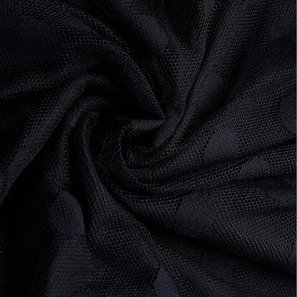 

Sexy Femme Dot Transparent Dress Robe Two Piece Black See Through Long Sleeve Asymmetrical Night Dinner Vestidos Midi Dresses