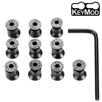 tactical keymod screws and t nut for standard keymod rail systems 10pcs screws 10pcs nuts and 1pcs wrench