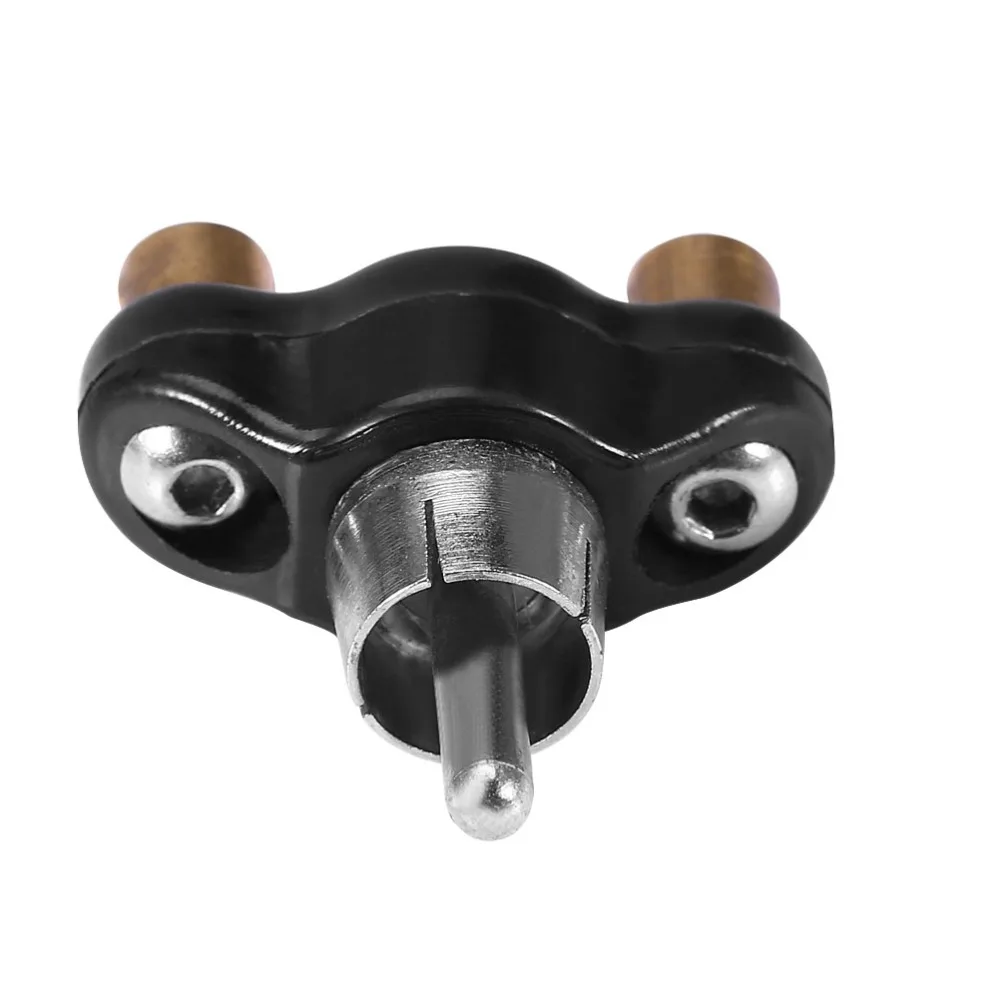 

Top Grade 1pc Professional RCA Tattoo Clip Cord Alloy Conversion Head For Tattoo Gun Supplies Tattoo Machine Power Accessories