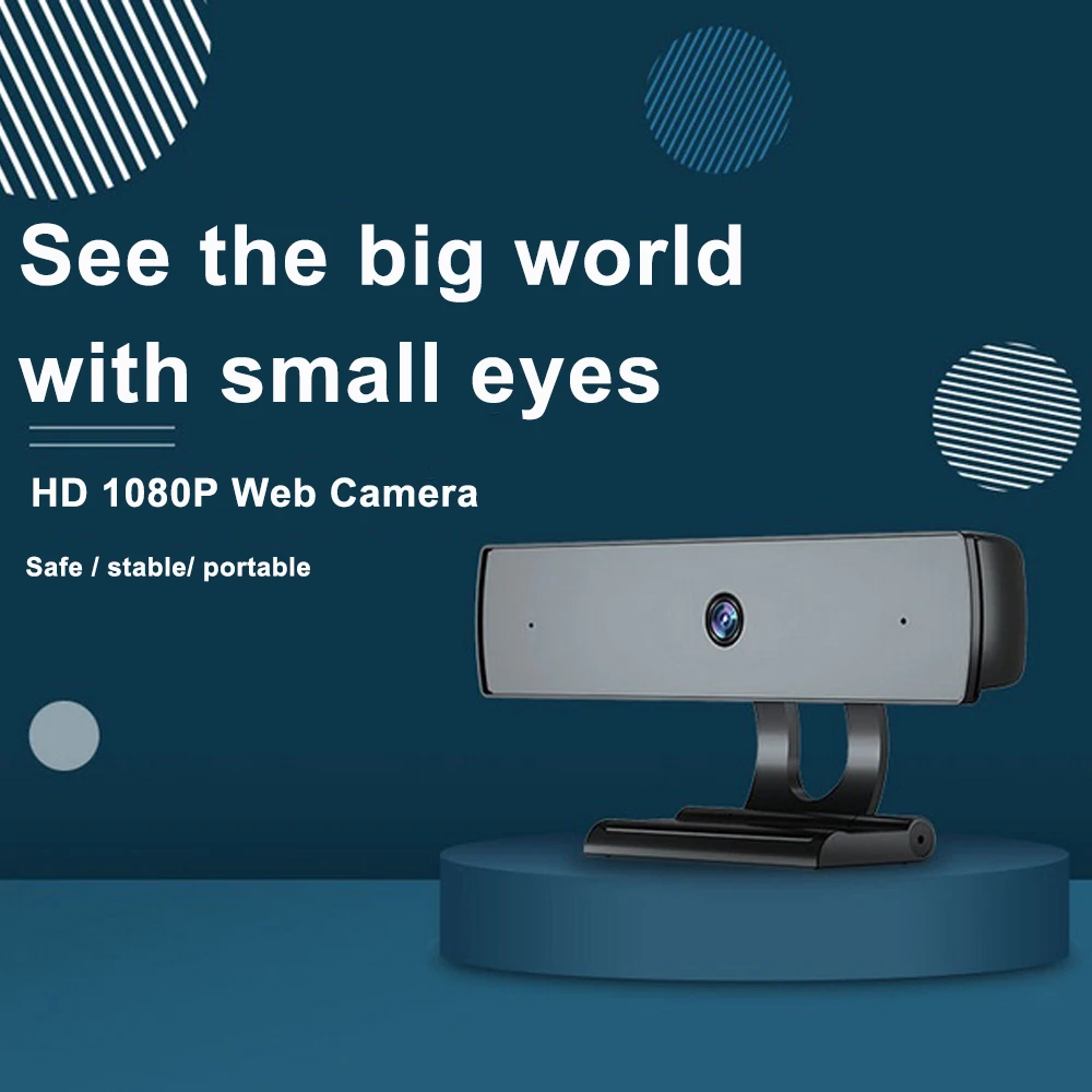 Веб Камера широкий Совместимость Автофокус Ноутбук 1080p USB2.0 с микрофоном для