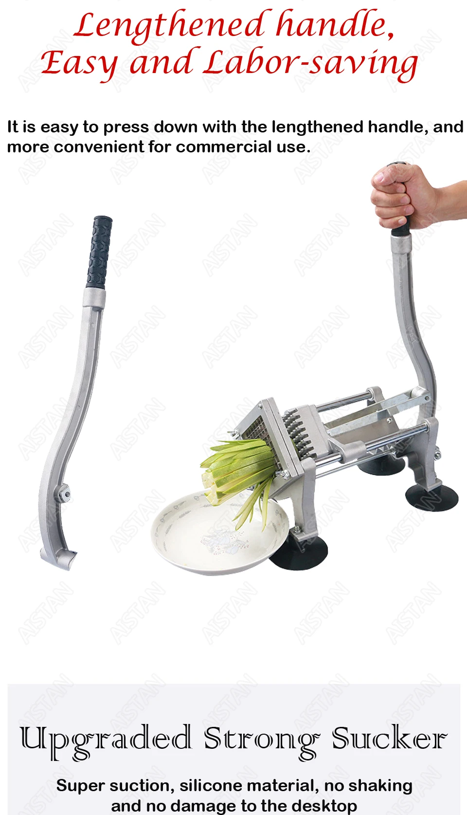 ST1 коммерческое руководство алюминиевое литье картофеля chipper резак машинка для