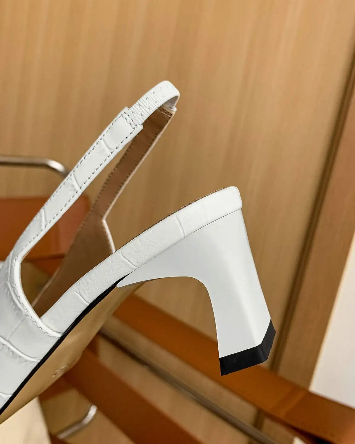 

Krazing Pot new genuine leather square toe med heels shallow daily wear high fashion simple style slip on mules women pumps L27