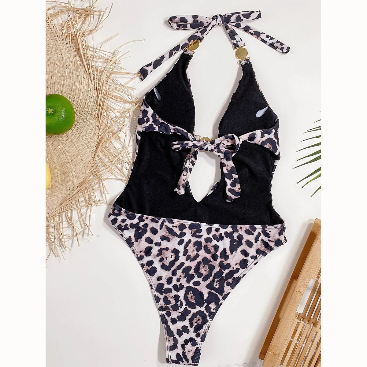 Swimsuit Cover Up Leopard Women Swimwear One Piece Swimsuit Sexy Monokini Backless Bathing Suit Push Up Swimming Suits Swimsuit