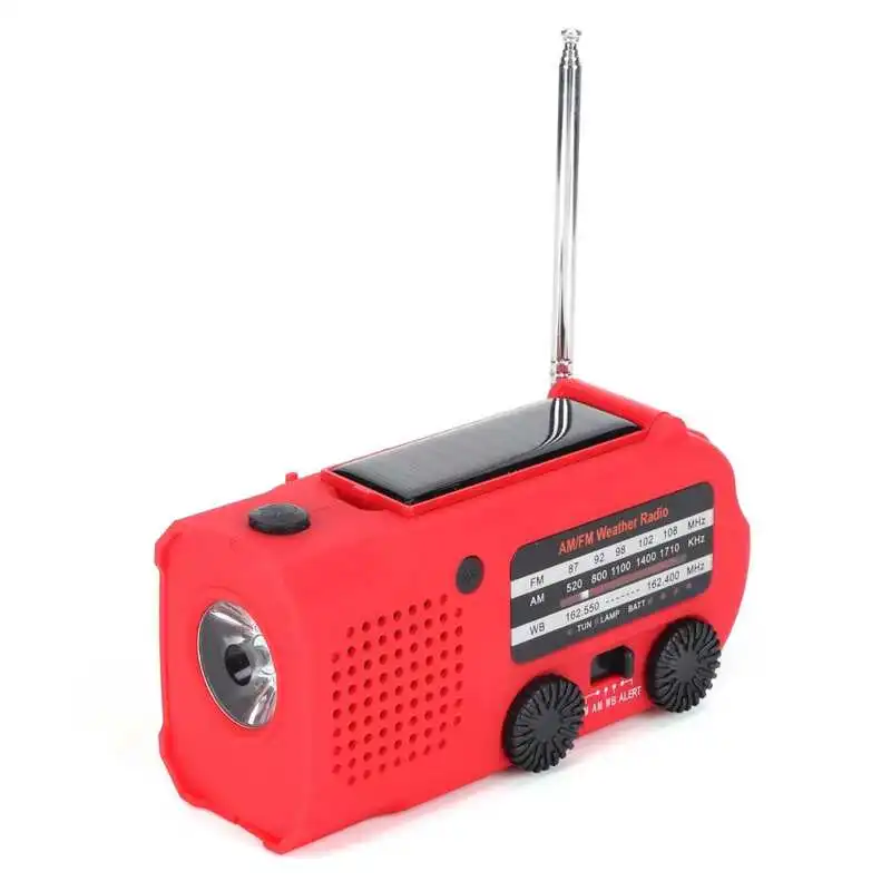 Многофункциональный ручной радиоприемник ABS на солнечной энергии SOS