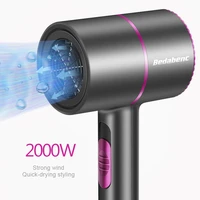 2000w blue ionic hair dryer hot cold wind powerful hairdryer heat constant temperature hair care blowdryer for home salon