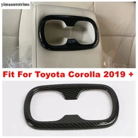 central front seat water cup holder decor panel cover trim for toyota corolla e210 2019 2022 abs carbon fiber accessories