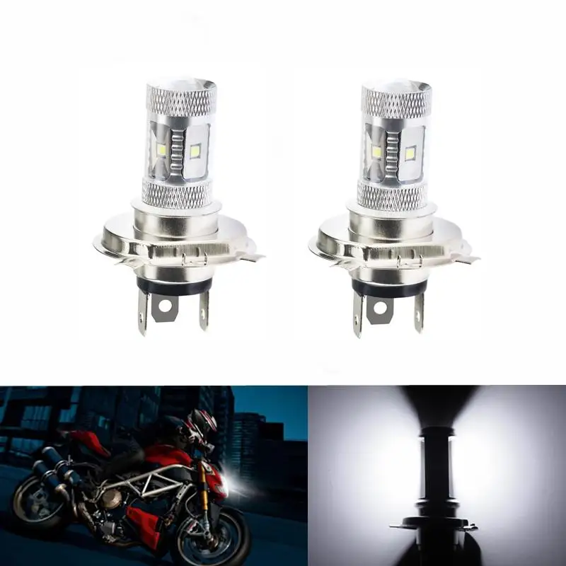 Пара H4 головной свет Светодиодный лампа для мотоцикла лампы Yamaha Гризли 550 700 Fi Auto