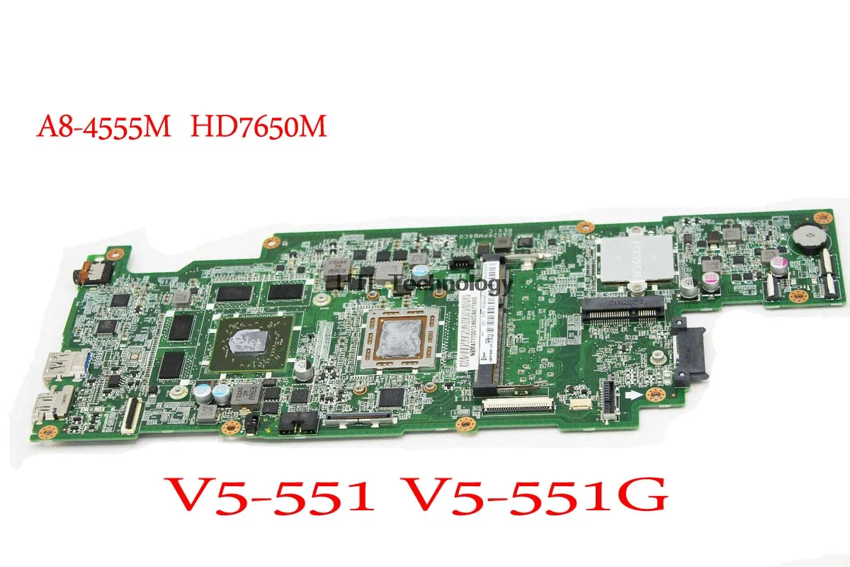 Для acer ASPIRE V5-551 V5-551G Материнская плата ноутбука NBM4711002 NB. M4711.002 DA0ZRPMB6C0 A8-4555M Процессор HD7650M DDR3
