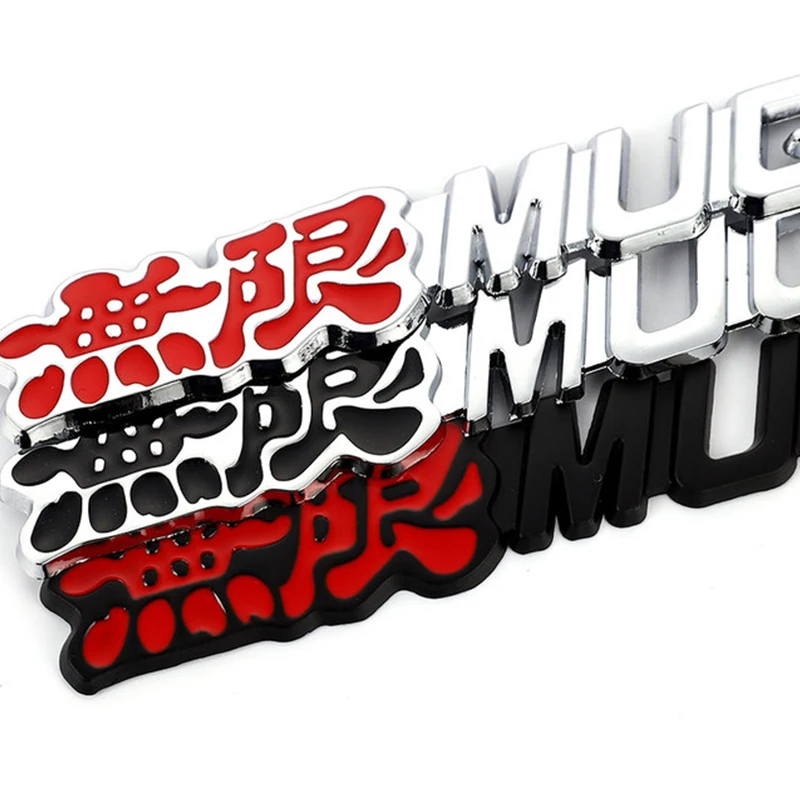 

3D Metal Badge Emblem Decals Labeling For Mugen Car Sticker Accord Spirior Civic City Fit Crv Odyssey Crosstour Jade Car Styling