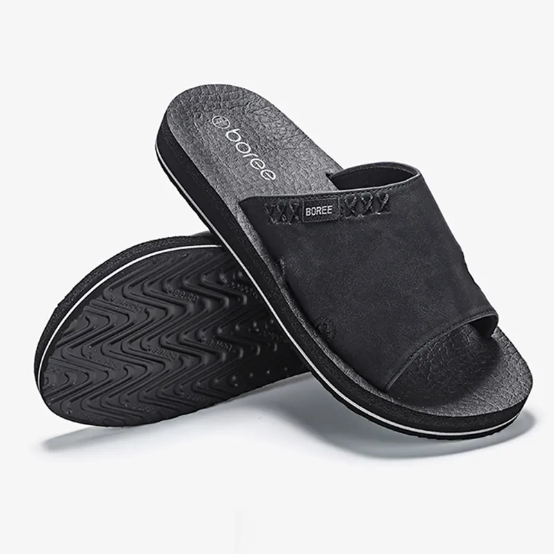 Повседневная мужская обувь Boree амортизирующие мягкие мужские шлепанцы