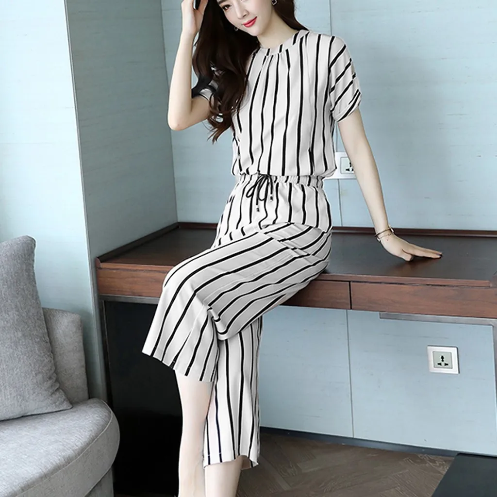 Женский спортивный костюм в полоску Модная элегантная офисная блузка с длинными