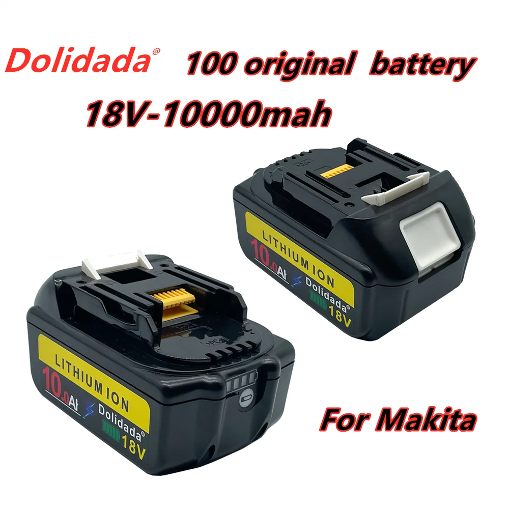 

2021 new bl1860 rechargeable battery 18 V 10000mah Makita Li ion 18 V battery bl1840 bl1850 bl1830 bl1860b LXT 400 + charger