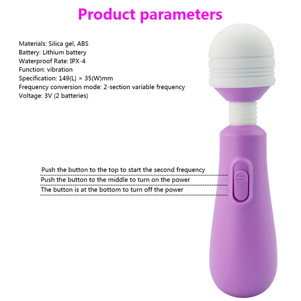 Вагинальный клиторальный Аккумулятор для массажера Power ful Wand AV водонепроницаемый