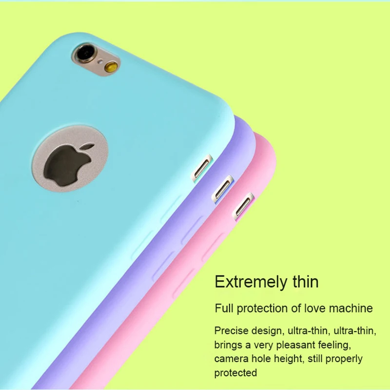 Мягкий силиконовый чехол карамельных цветов для iPhone 11 Pro XS Max XR X 10 8 7 6 5 S 5SE 6S Plus 7Plus