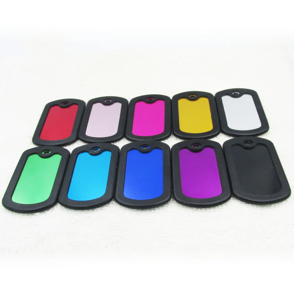 100 шт./лот алюминиевый военный армейский опознавательные Жетоны с глушителей и 24