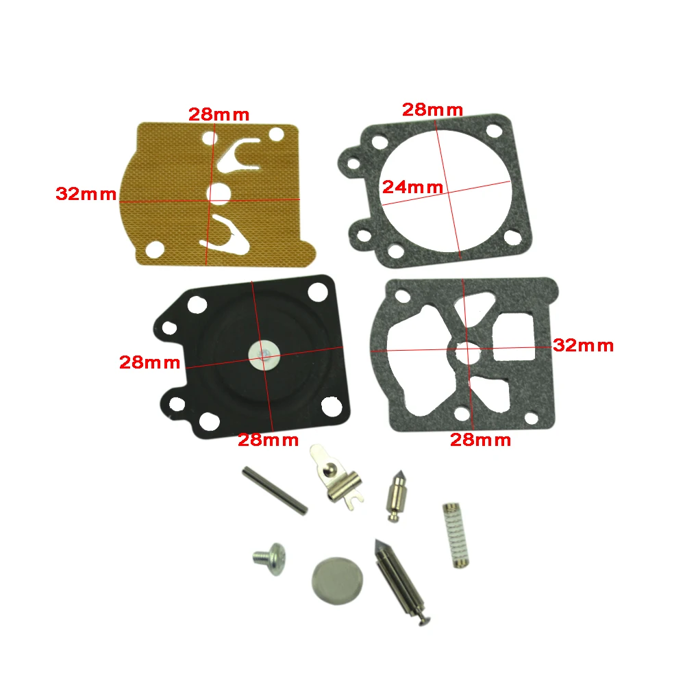 FLYPIG карбюратор прокладки бензопила комплект для ремонта восстановить
