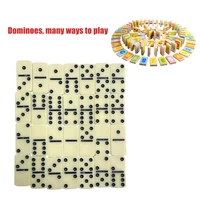 28pcs entertainment classic toy double six gift dominoes set with box dot funny chess game travel portable learning educational