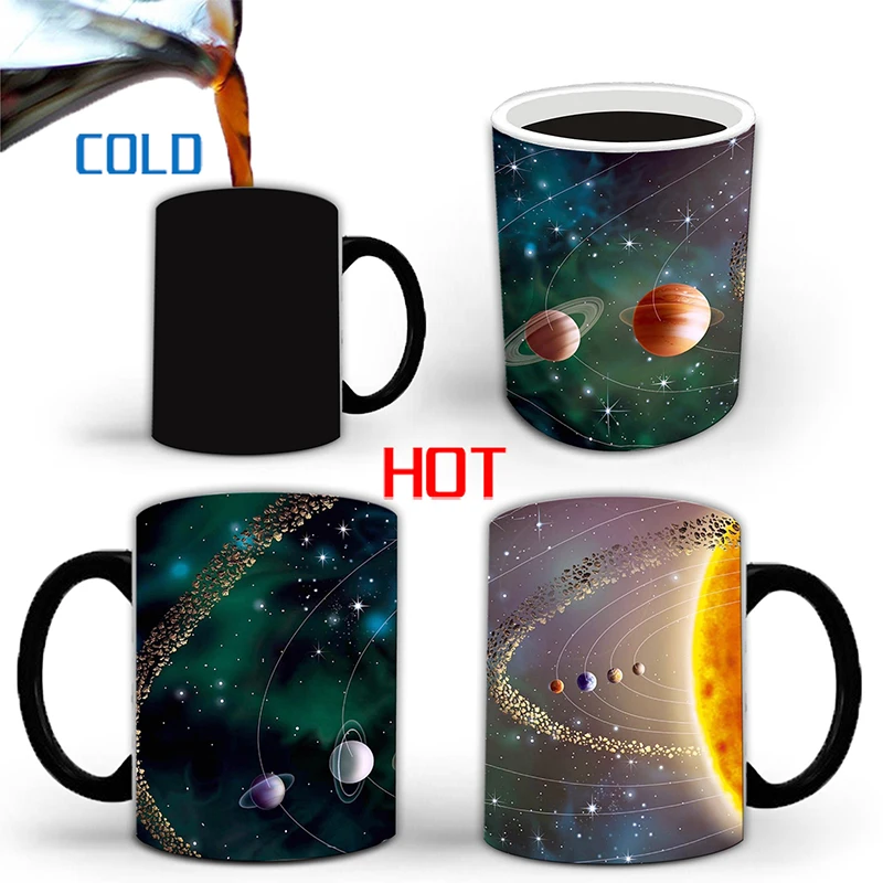 

1Pcs New 350ml Solar System Color Changing Mug Coffee Milk Cup Gifts for Friends Children