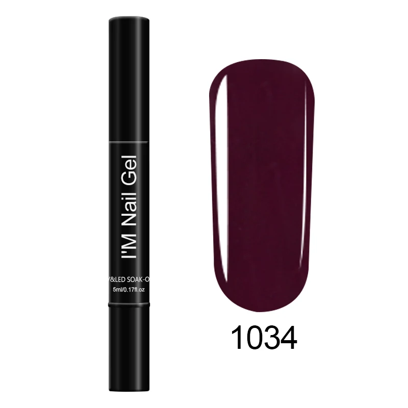 1034 LAKIMU инструмент для рисования эскизов ногтей, инструмент для рисования, Косметическая ручка, товары для рукоделия, маркер для ногтей, акварельная кисть, маркер, ручка, сделай сам, искусство - Цвет: 1034