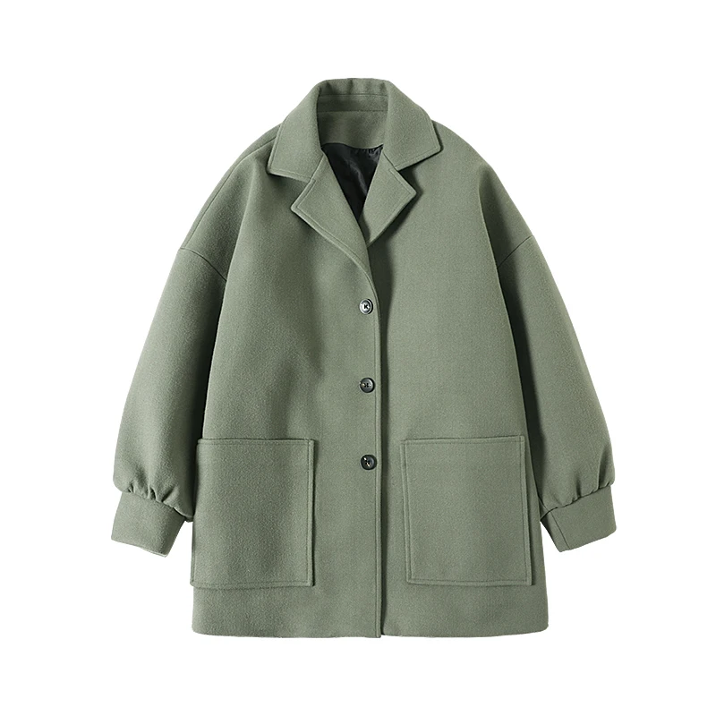 FUODRAO негабаритных корейский шерстяной Тренч пальто мужские свободные японские