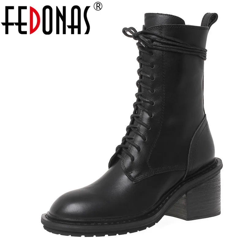 FEDONAS очень высокий каблук обувь в стиле панк женские мотоботы для ночного клуба