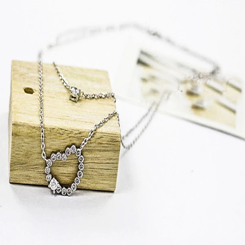 Изящный набор кристаллов kolye многослойный преном в форме сердца kpop эстетический