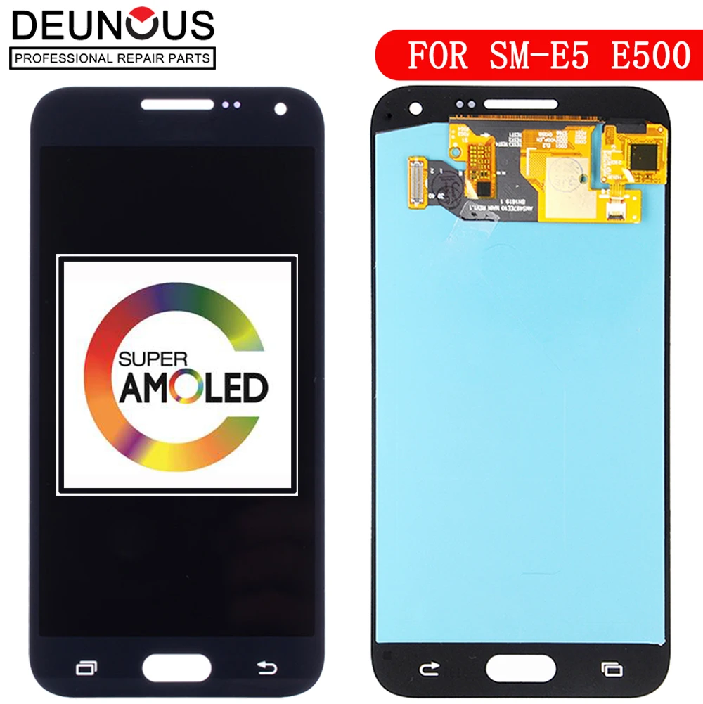 Сенсорный ЖК-дисплей AMOLED для Samsung Galaxy E5, дигитайзер сенсорного экрана в сборе, E500, E5000, E500F, E500H, E500M