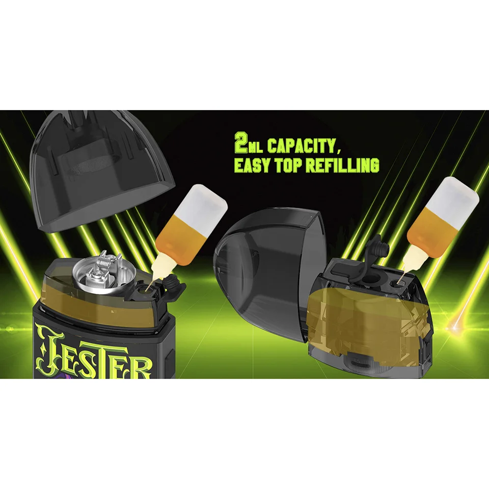 Vape Pod Kit Vapefly Jester 1000mAh 2ml Mesh Rebuildable Dripping kit electronic cigarette vape vs zero pod/Caliburn | Электроника