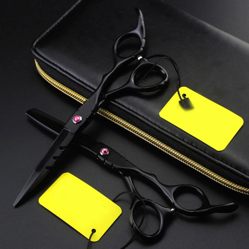 Парикмахерские ножницы 6 0 дюйма 4 цвета профессиональные для стрижки филировки