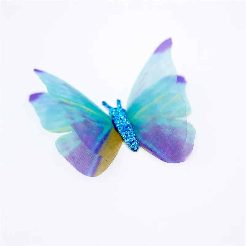 10 шт. шифоновая пряжа с бабочкой нашивка пришивная аппликация платье Купальник