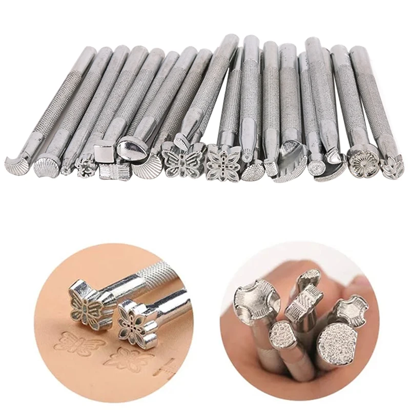 1 Набор (26 шт.) инструментов для стемпинга кожи разной формы KAOBUY|Штамповка| |