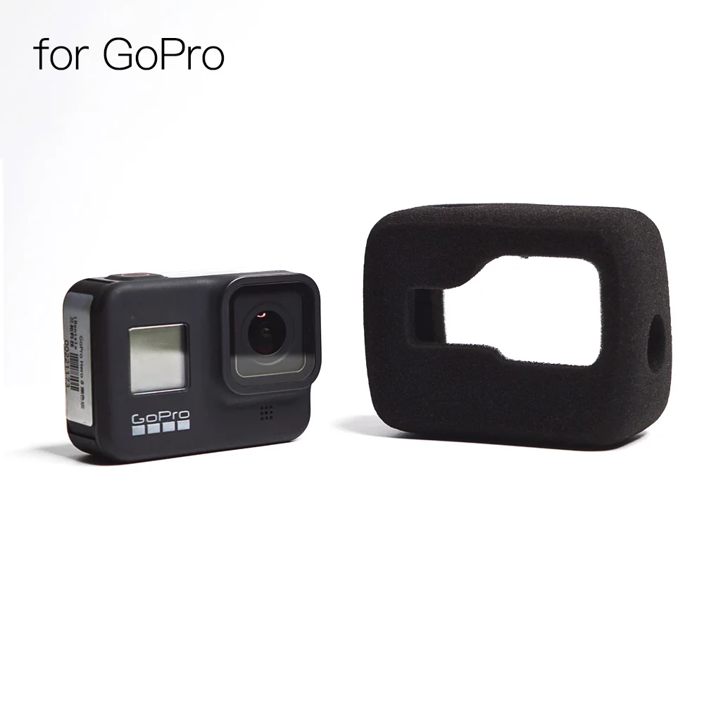 Для GoPro 8 лобовое стекло Ветер шумоподавление губка пена чехол Корпус для Спорт