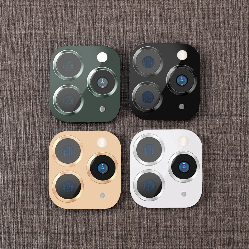 Роскошный Металлический объектив камеры для замены секунд для iPhone 11 Pro Max Защитная кольцевая крышка для iPhone X XR XS MAX Защитная камера