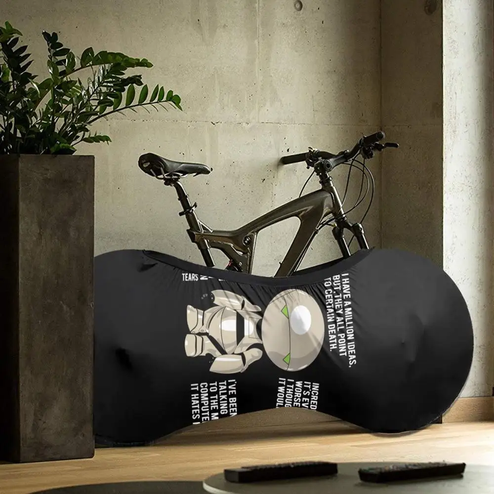 

Marvin the pessimist robot Bike MTB waterproof Bicycle dust cover Custom Rashguard biking motocross downhill BMX father gift