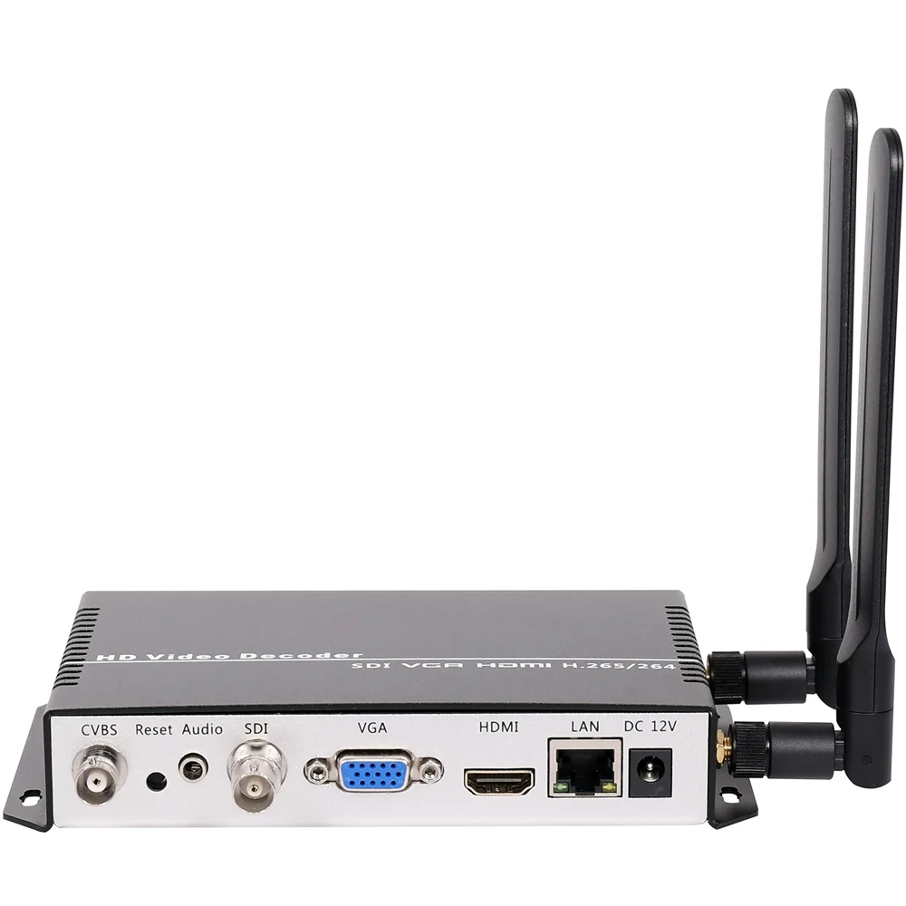 H.265 H.264 IP to SDI HDMI VGA CVBS потокового видео декодер для камеры декодирования HTTPS RTSP RTMP UDP