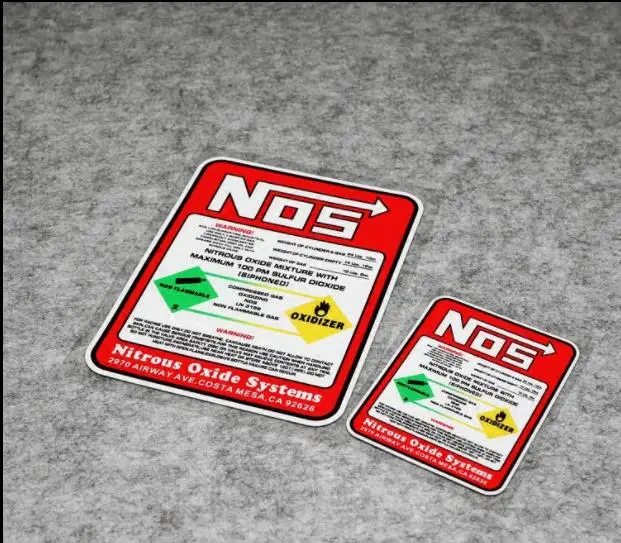 

Creative Car Racing Stickers NOS Nitrous Oxide Systems Stickers Tuning Racing Vinyl Motocross Racing Car Styling for Drag Racing