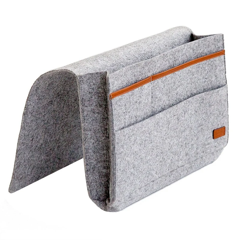 Хит XD-Felt прикроватная Caddy сумка для хранения-кровать юбка-органайзер с карманами