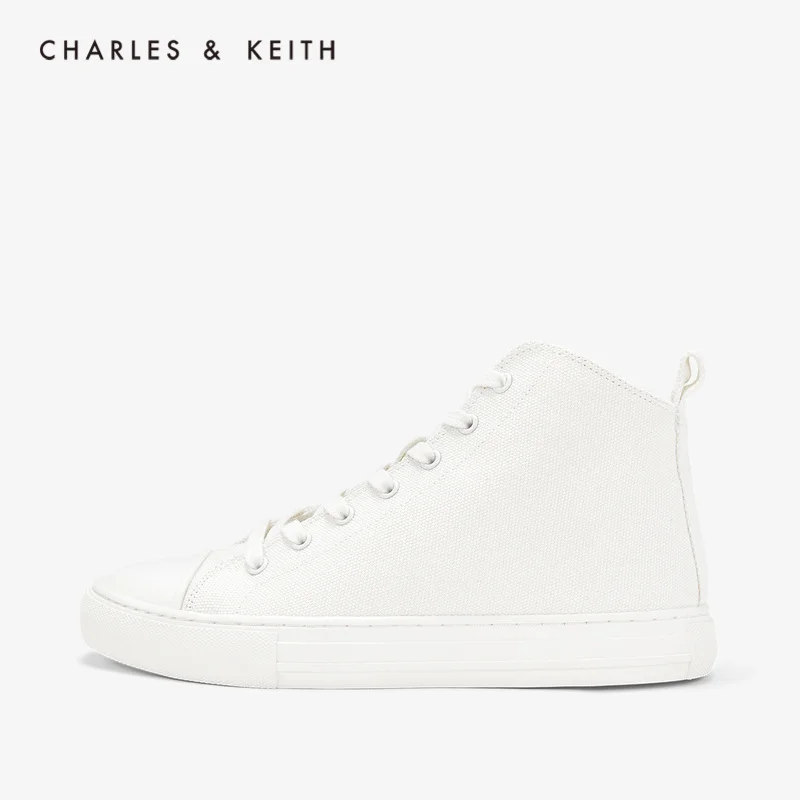 

CHARLES＆KEITH New Arrival for Spring 2020 CK1-71700035Women Sneakers lace-up solid color concise style shoes