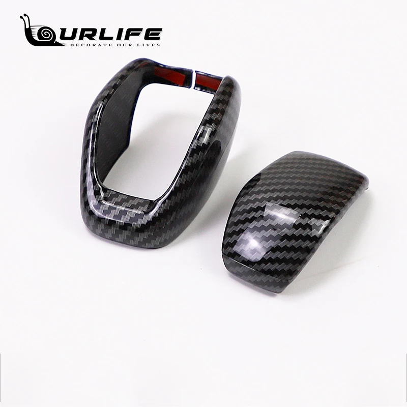 Ручка переключения передач, хромированная, для Toyota highlander 2020, 2021, автомобильный Стайлинг, углеродное волокно, 2022, XU70